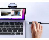 UGREEN Kamera internetowa z mikrofonem 15728 USB srebrna - 1501484 - zdjęcie 4